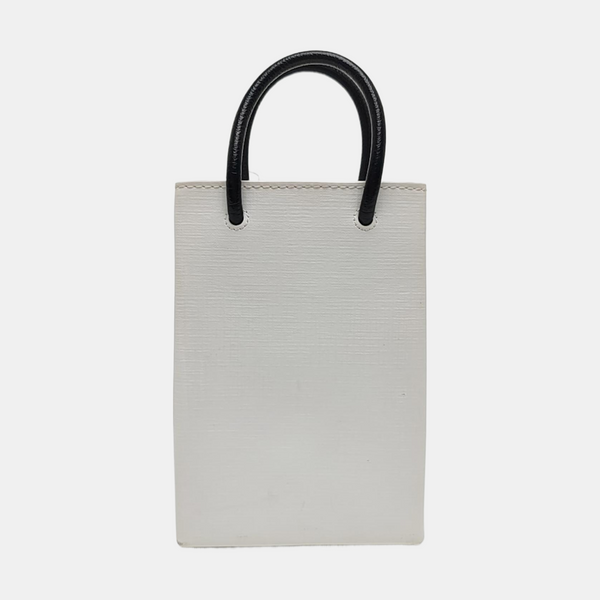 Shopping Bag Calfskin White