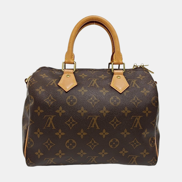 SPEEDY 25 Monogram Coated Canvas Brown