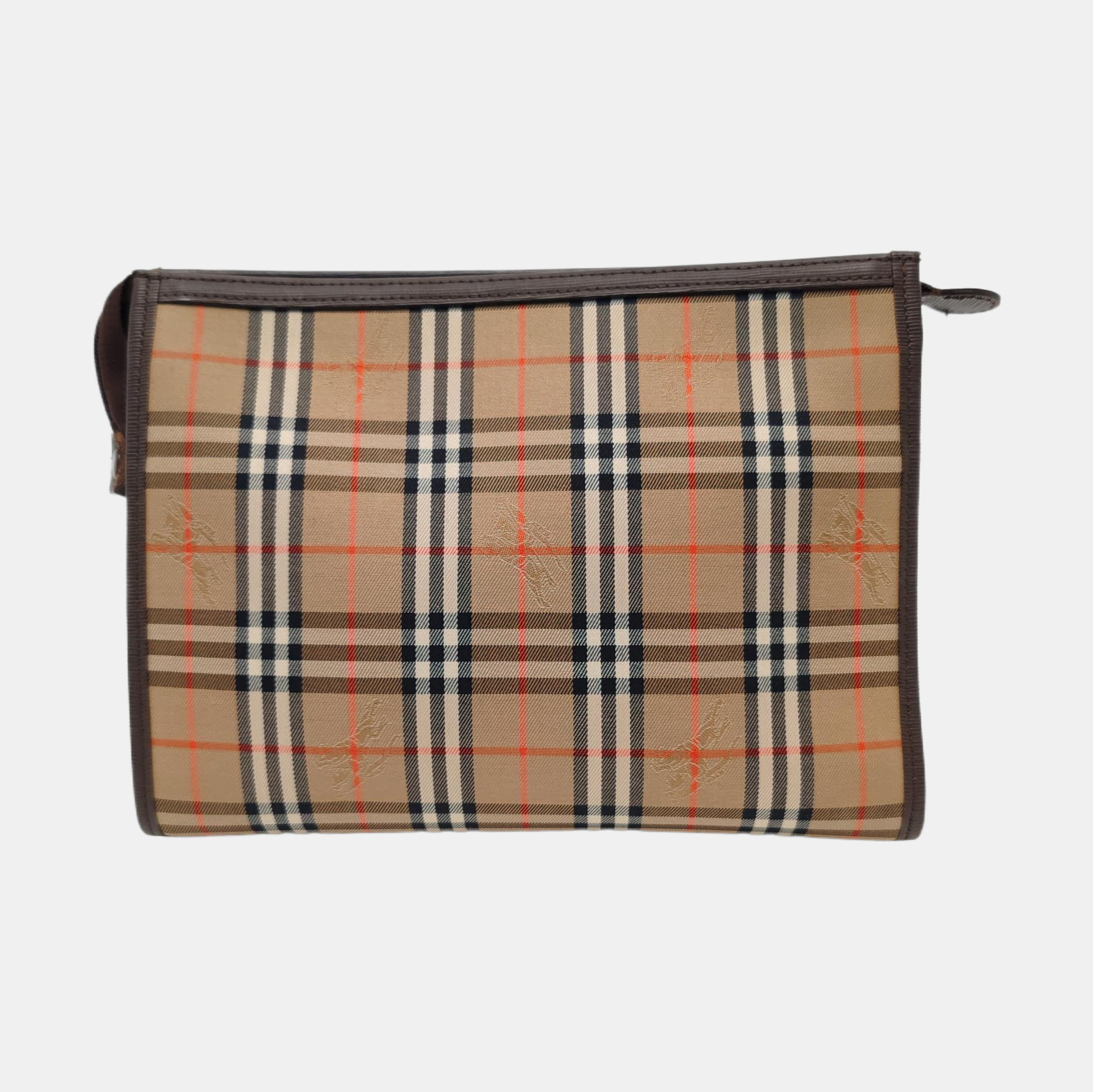 Canvas Clutch Beige