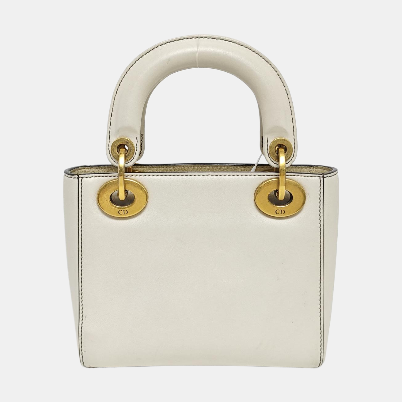 Lady Dior Small Lambskin White