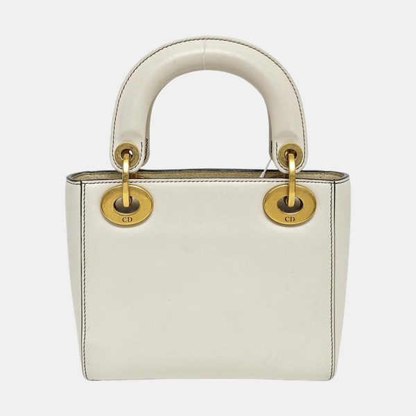 Lady Dior Small Lambskin White