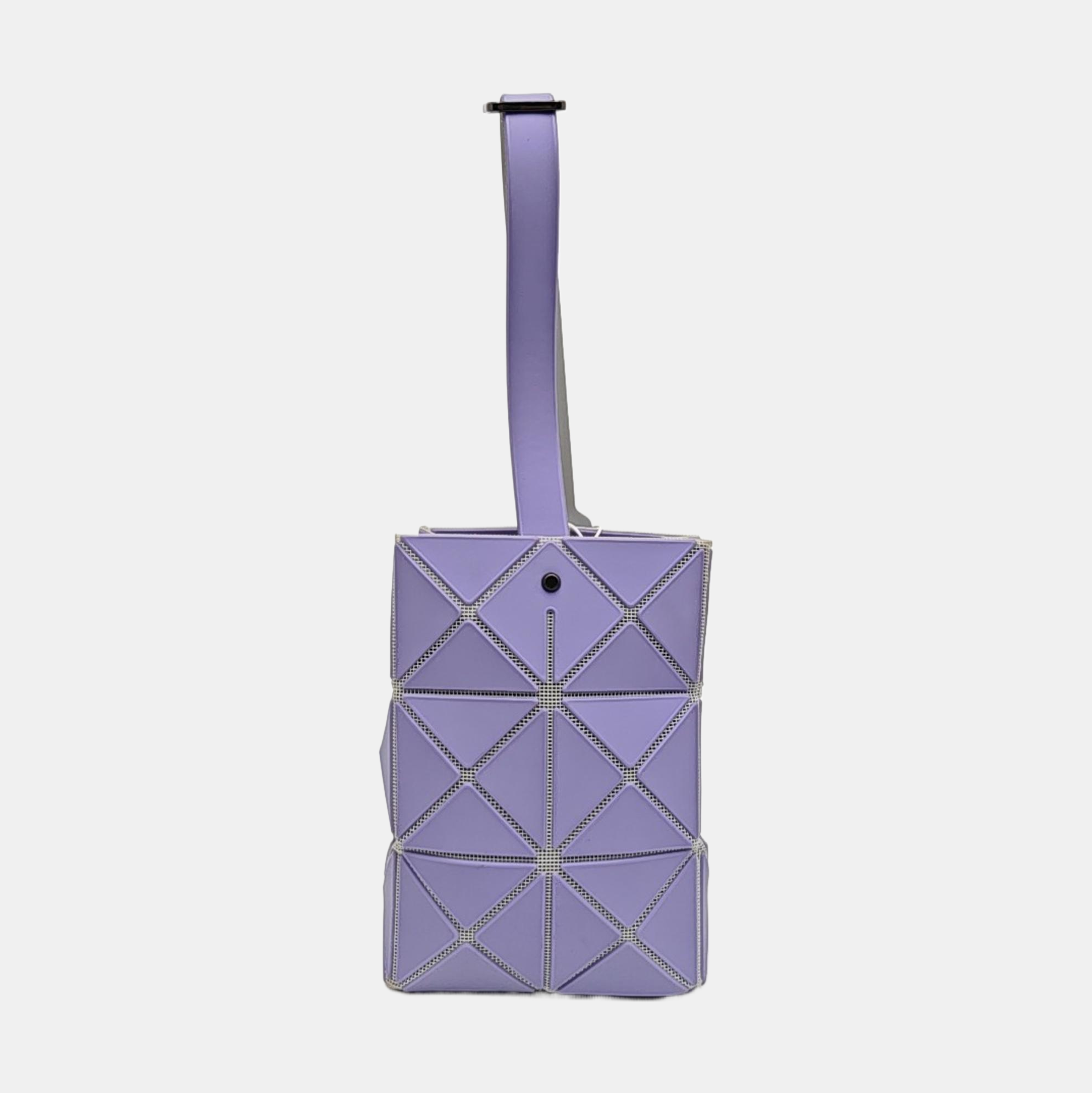 Special Material Top Handle Bag Purple