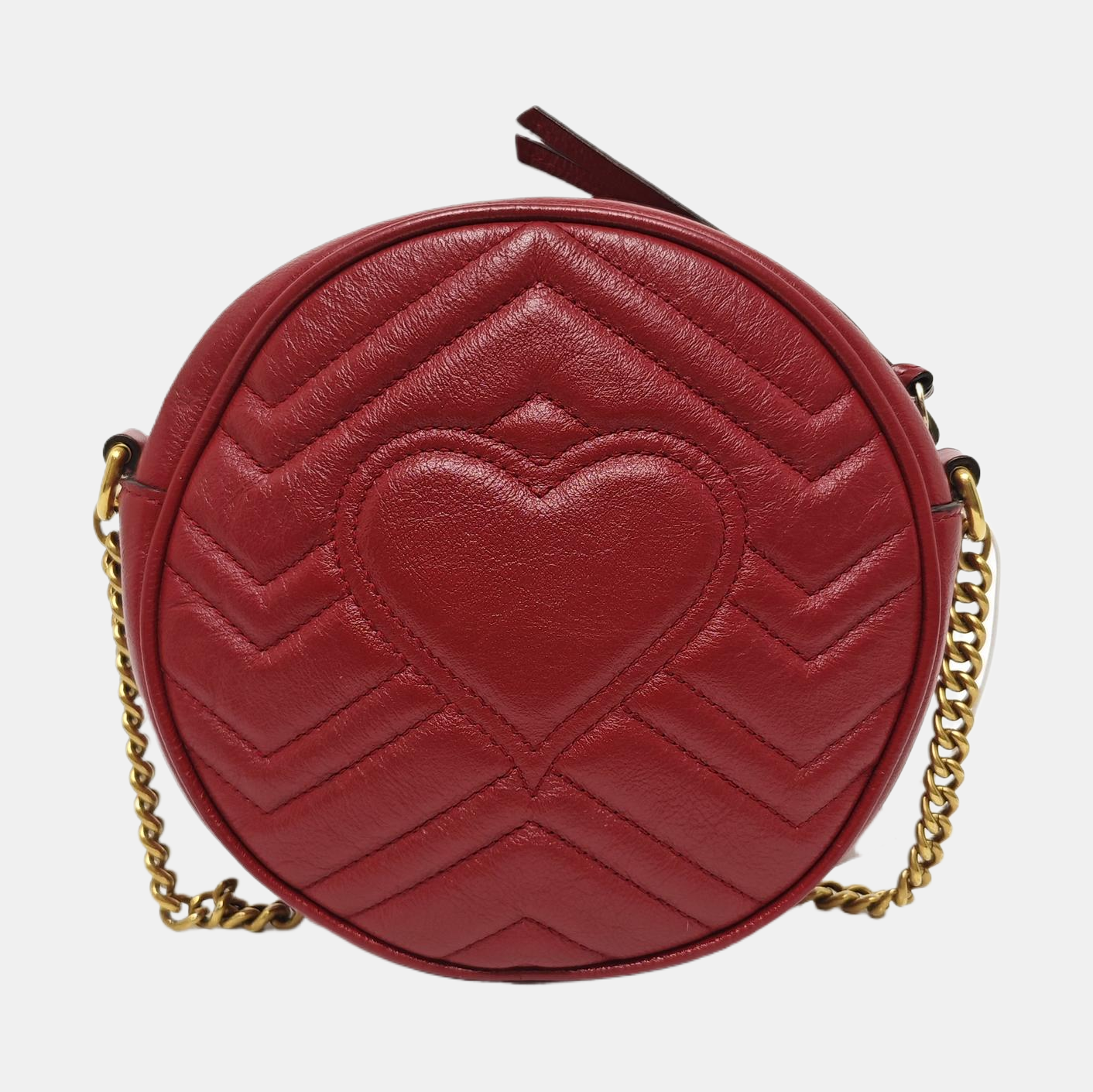 GG Marmont Mini Quilted Calfskin Red