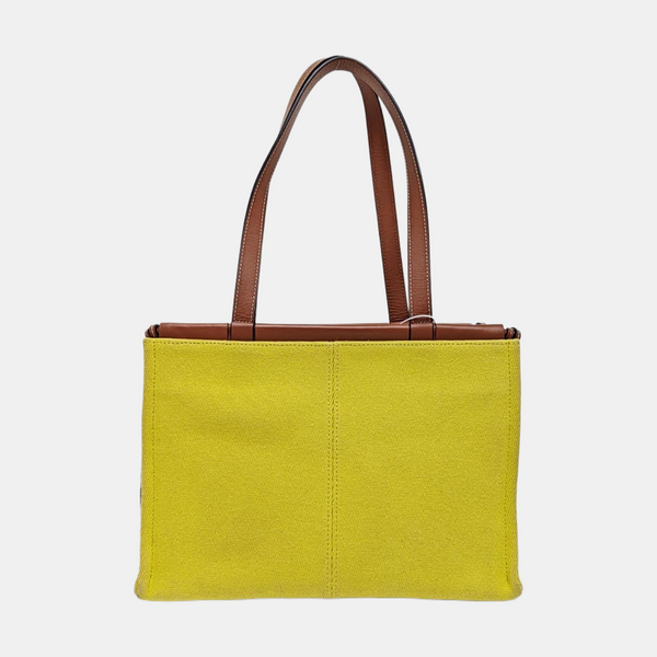 Cushion Small Canvas Yellow