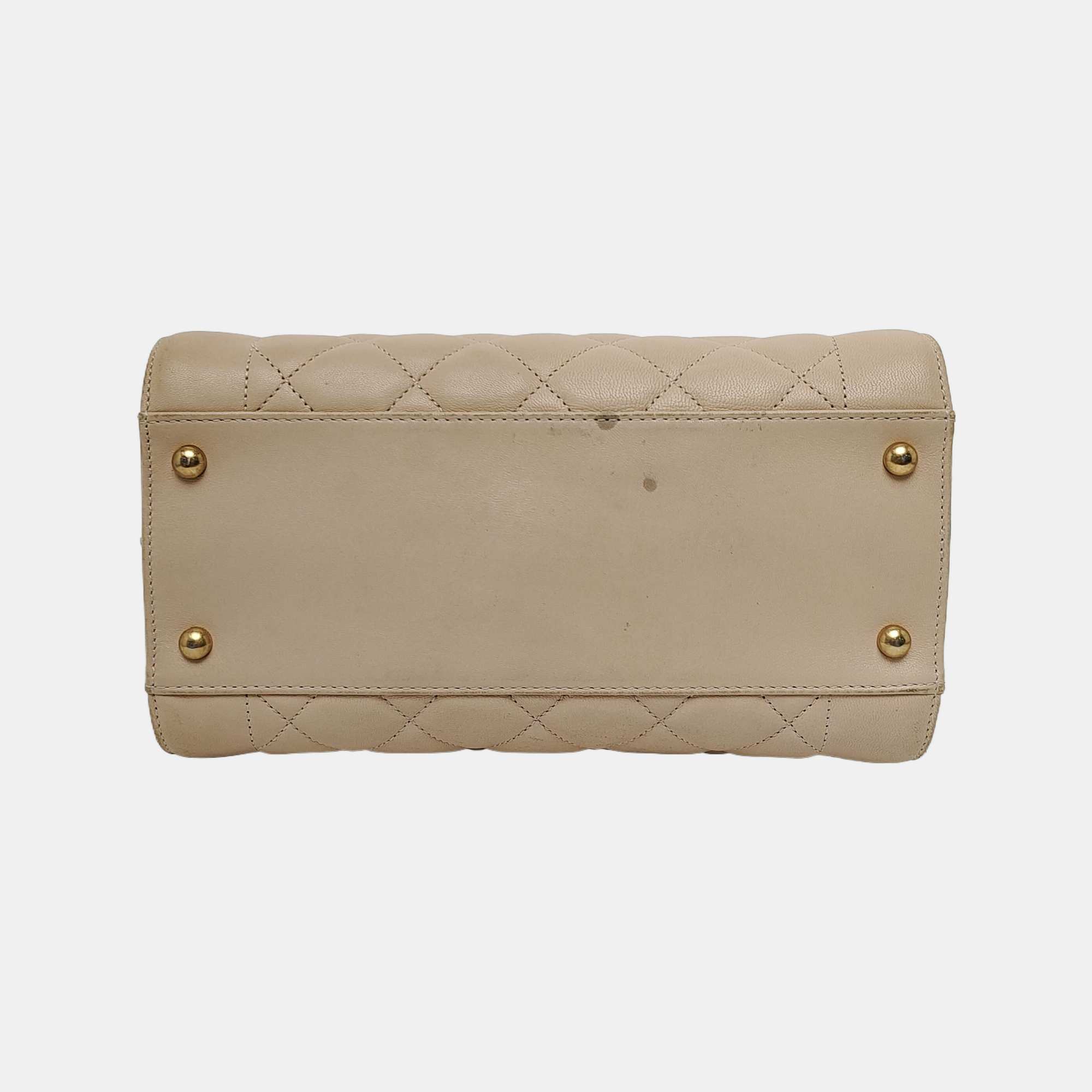 Quilted Lambskin Beige