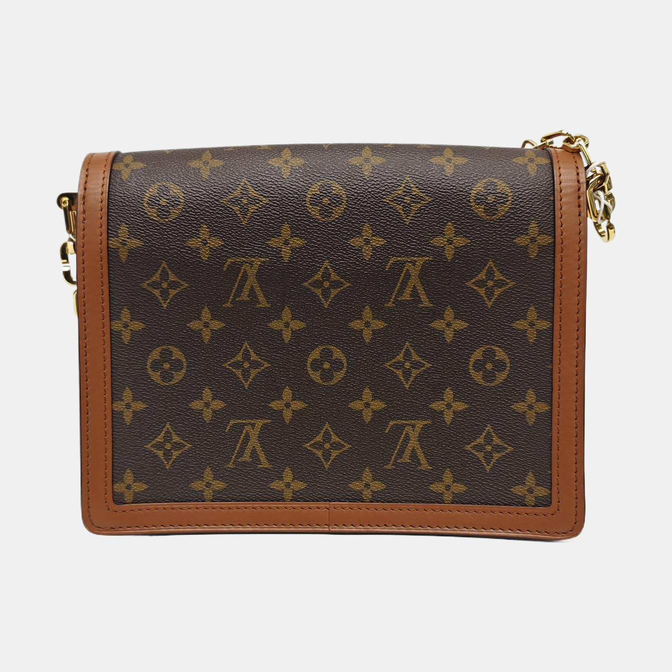 DAUPHINE MM Monogram Coated Canvas Brown