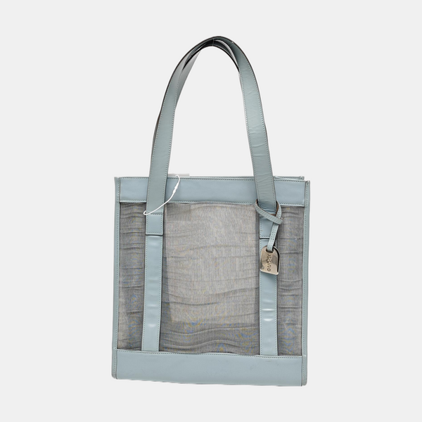 Special Material Tote Bag Blue