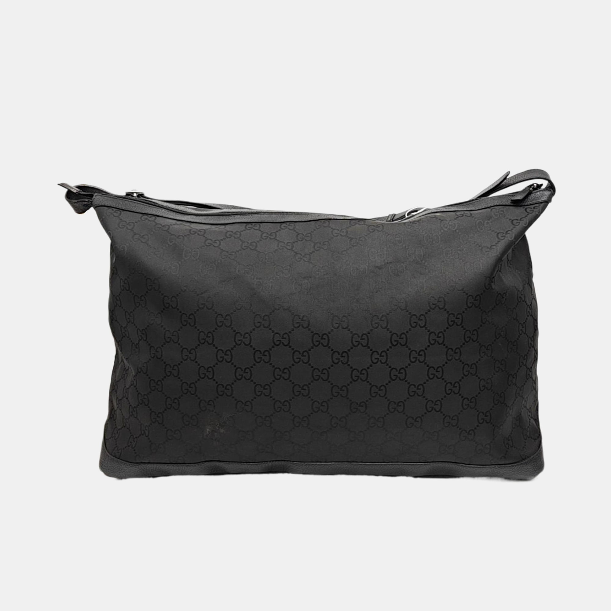 Monogram Nylon Shoulder Bag Black