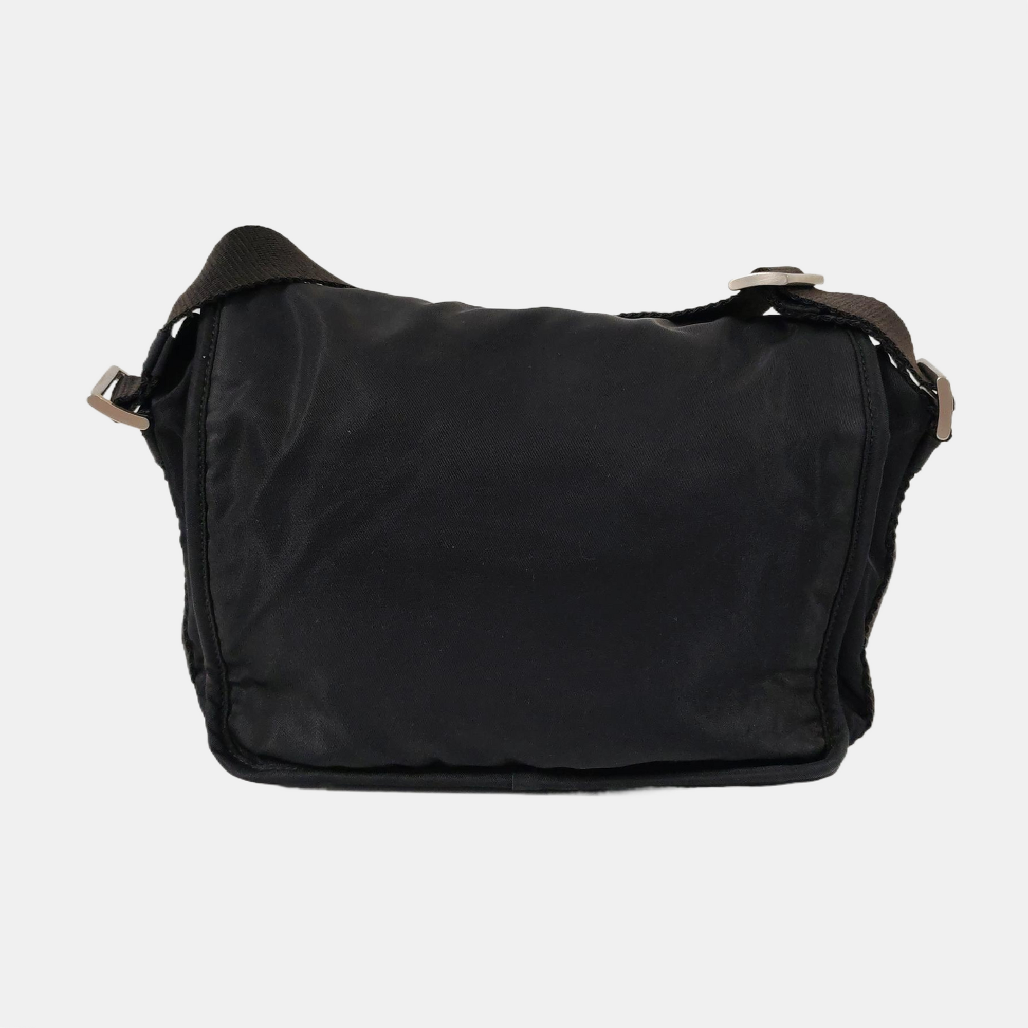 Nylon Shoulder Bag Black