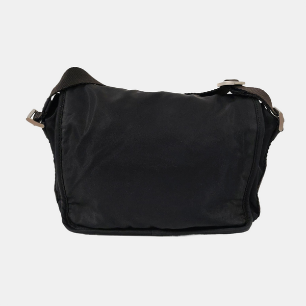 Nylon Shoulder Bag Black