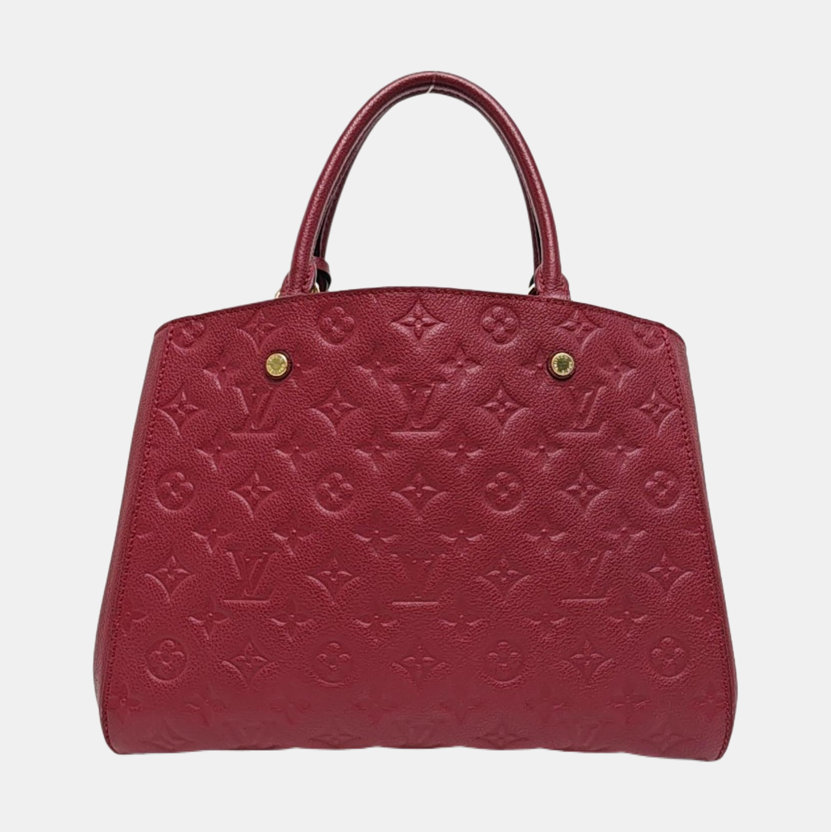 MONTAIGNE MM Monogram Calfskin Red