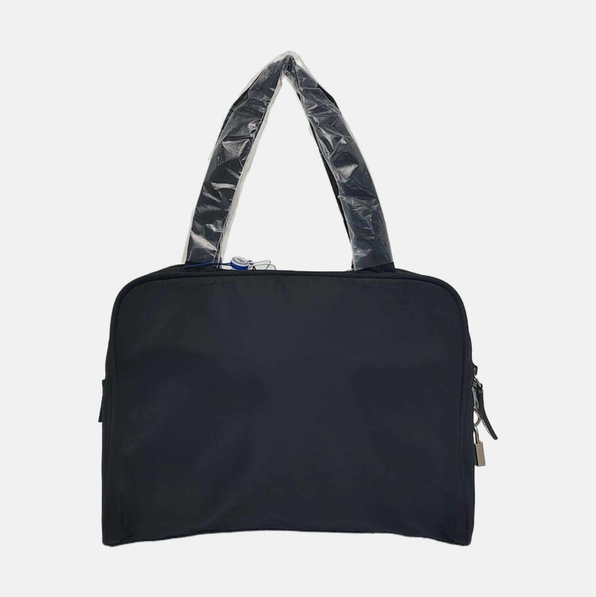 Nylon Top Handle Bag Black