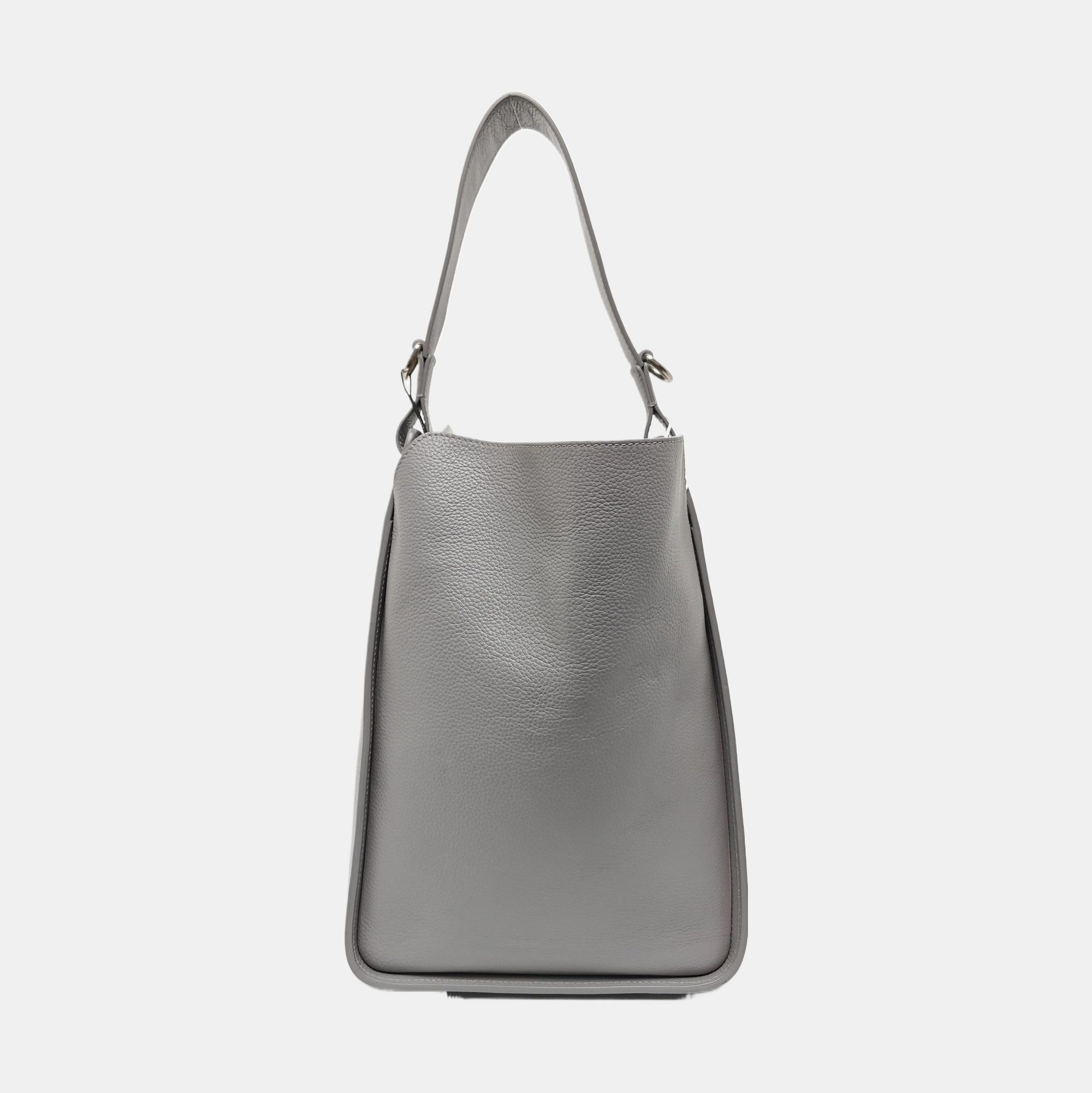 Calfskin Shoulder Bag Gray