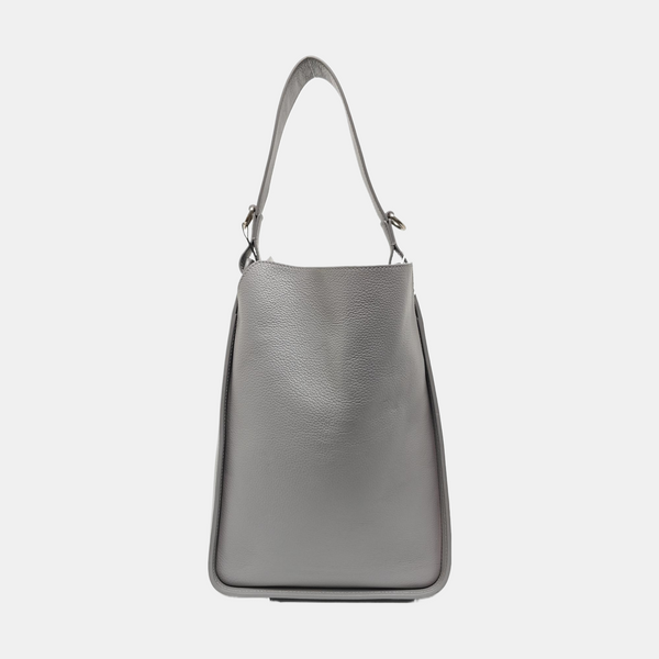 Calfskin Shoulder Bag Gray