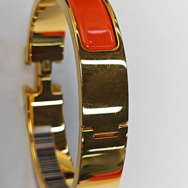Clic H Metal Gold Bangle