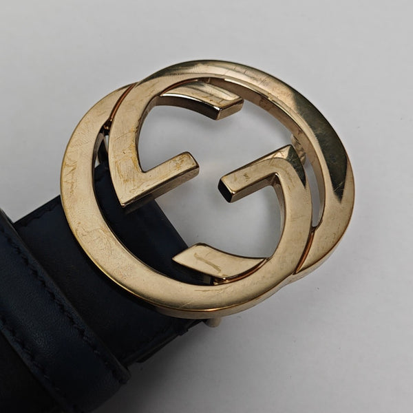 Leather Belt Blue