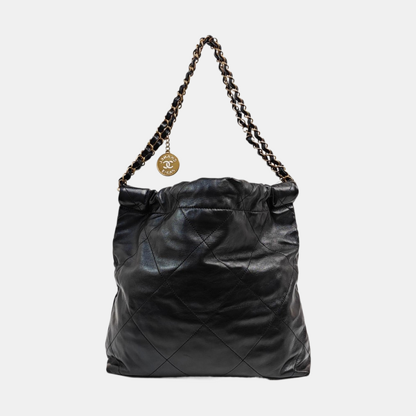 CHANEL 22 Small Quilted Calfskin Black