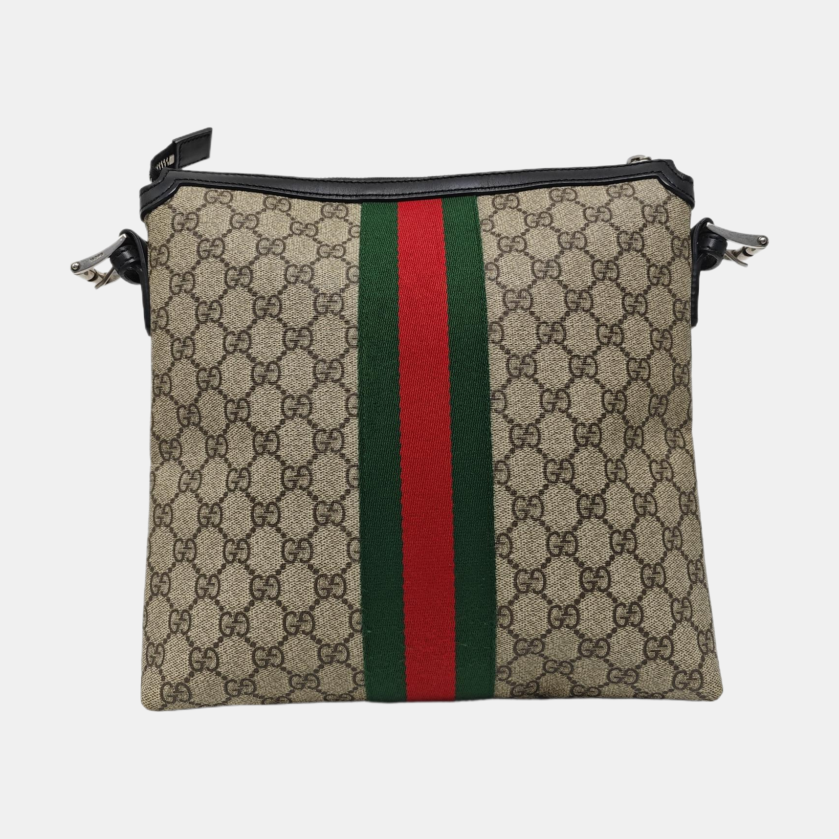 GG Supreme Monogram Coated Canvas Black