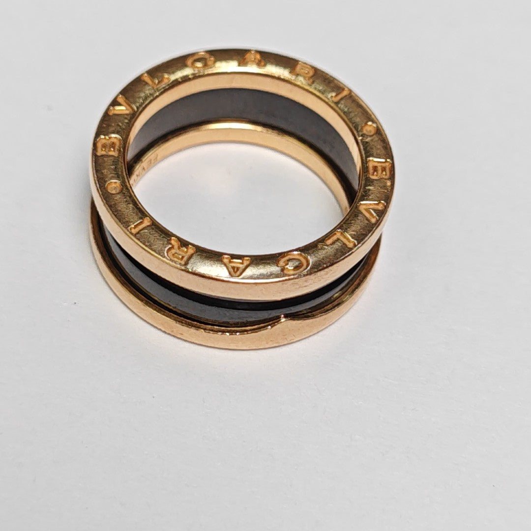 B.ZERO1 18k Rose Gold Ring EU 52