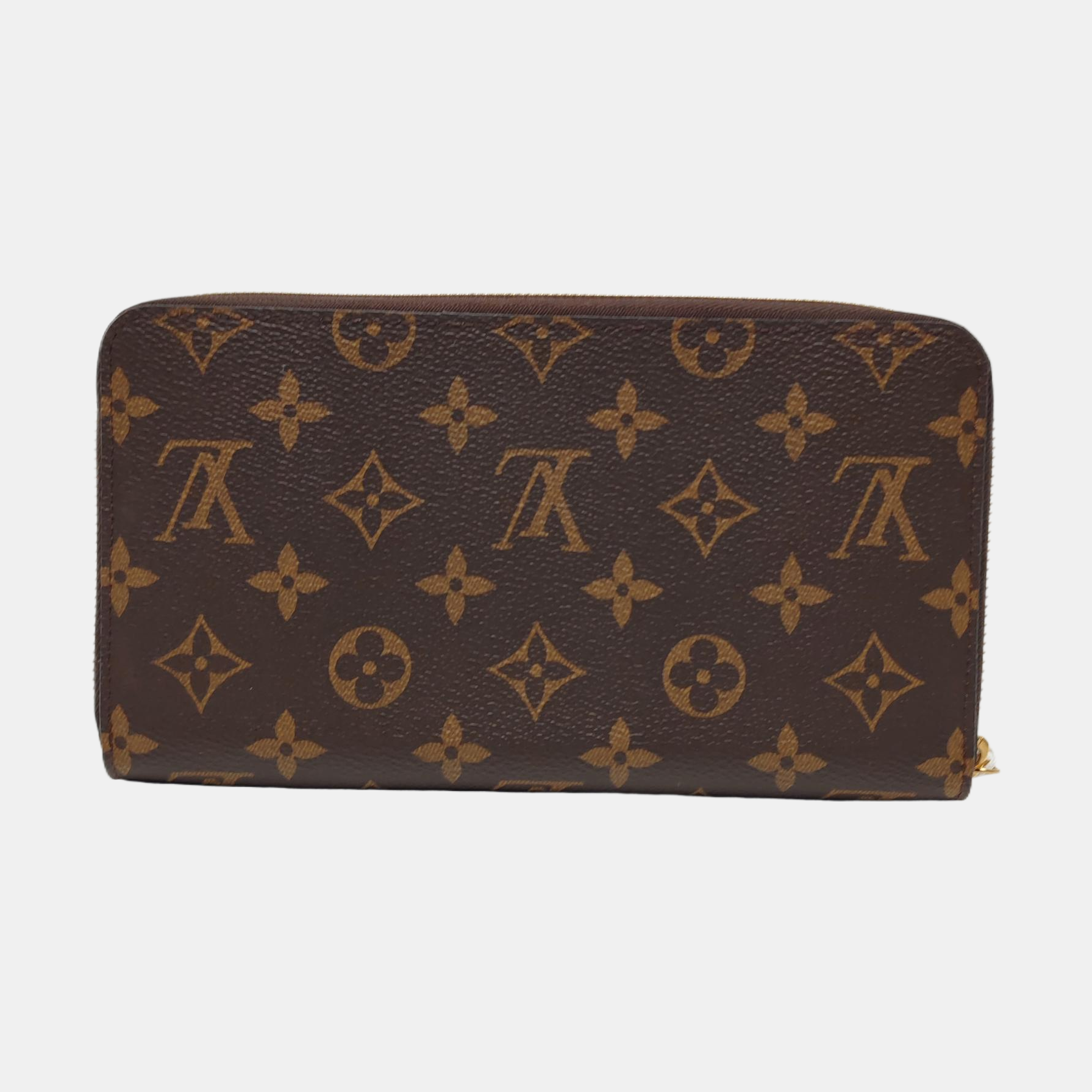 ZIPPY Monogram Coated Canvas Brown Wallet