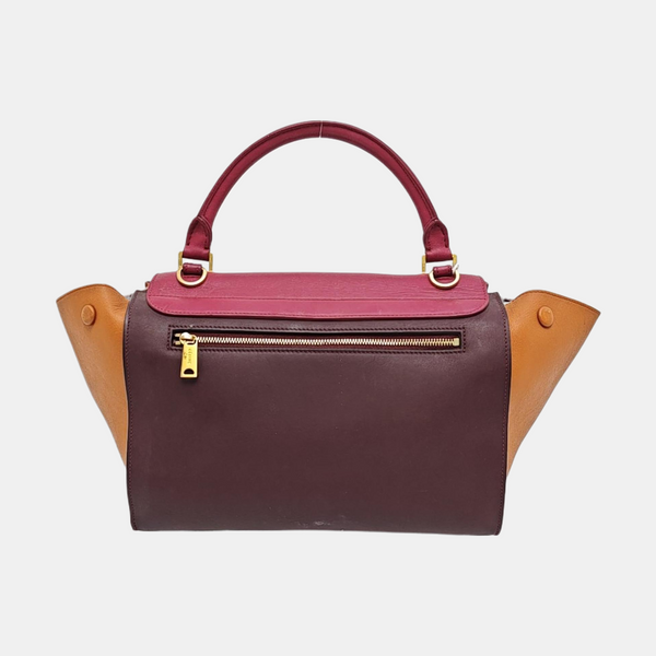 TRAPEZE Small Calfskin Red