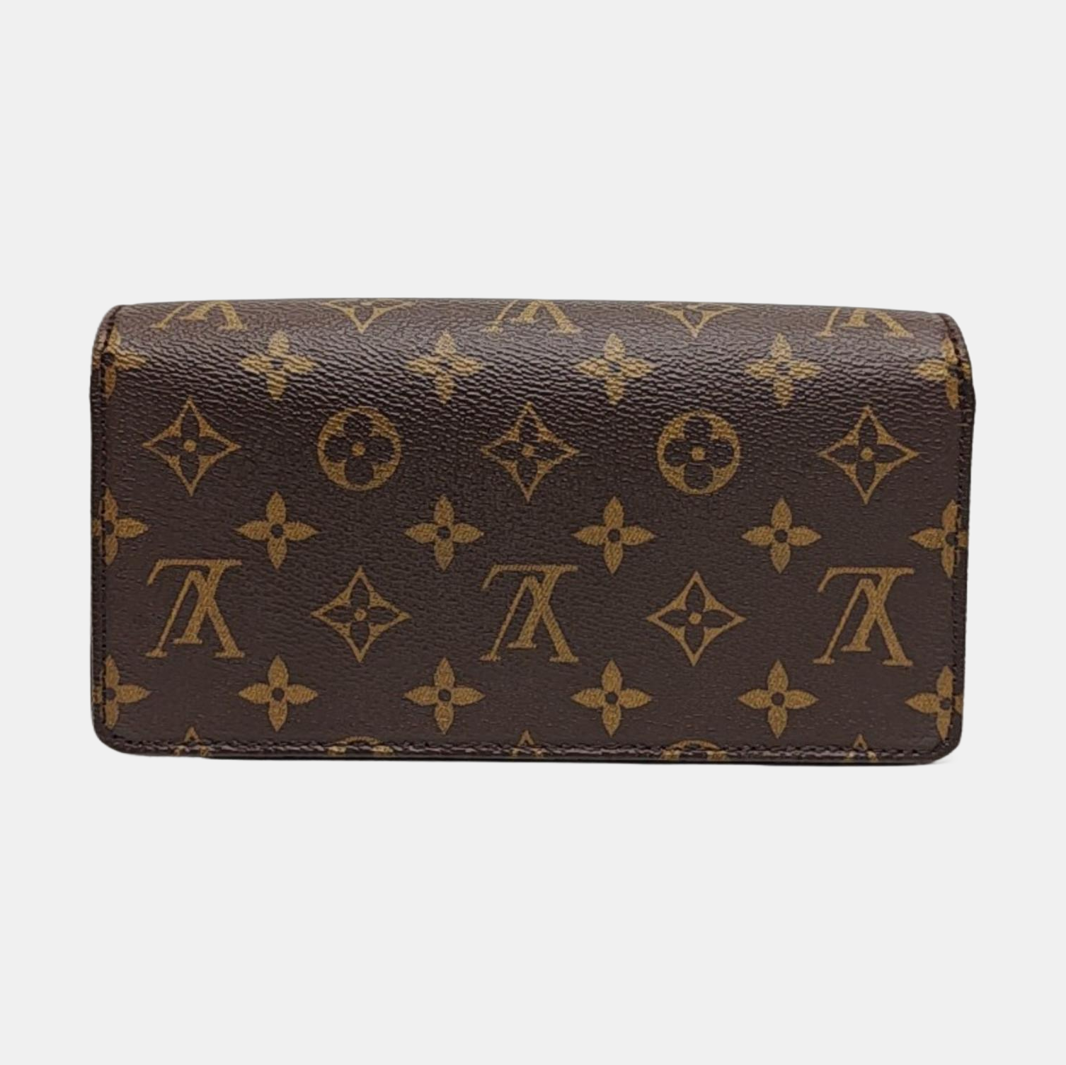 Lily Monogram Coated Canvas Brown