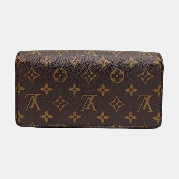 Lily Monogram Coated Canvas Brown