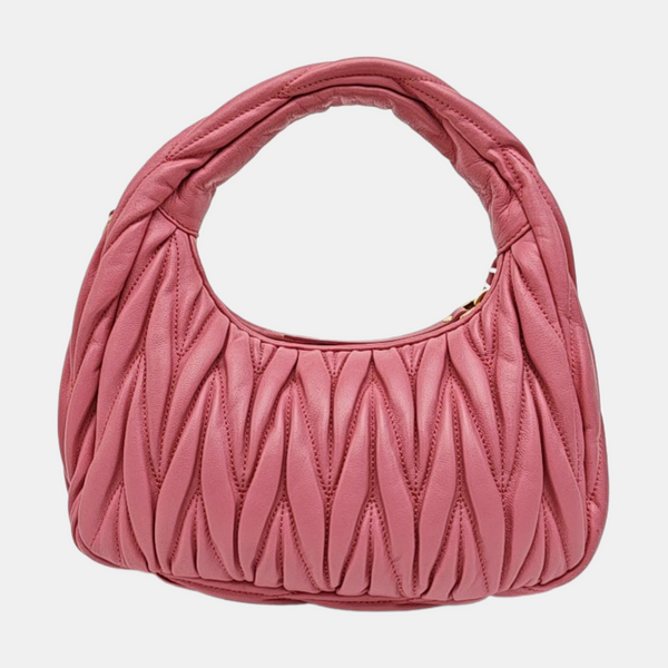 Wander Matelassé Small Quilted Lambskin Pink