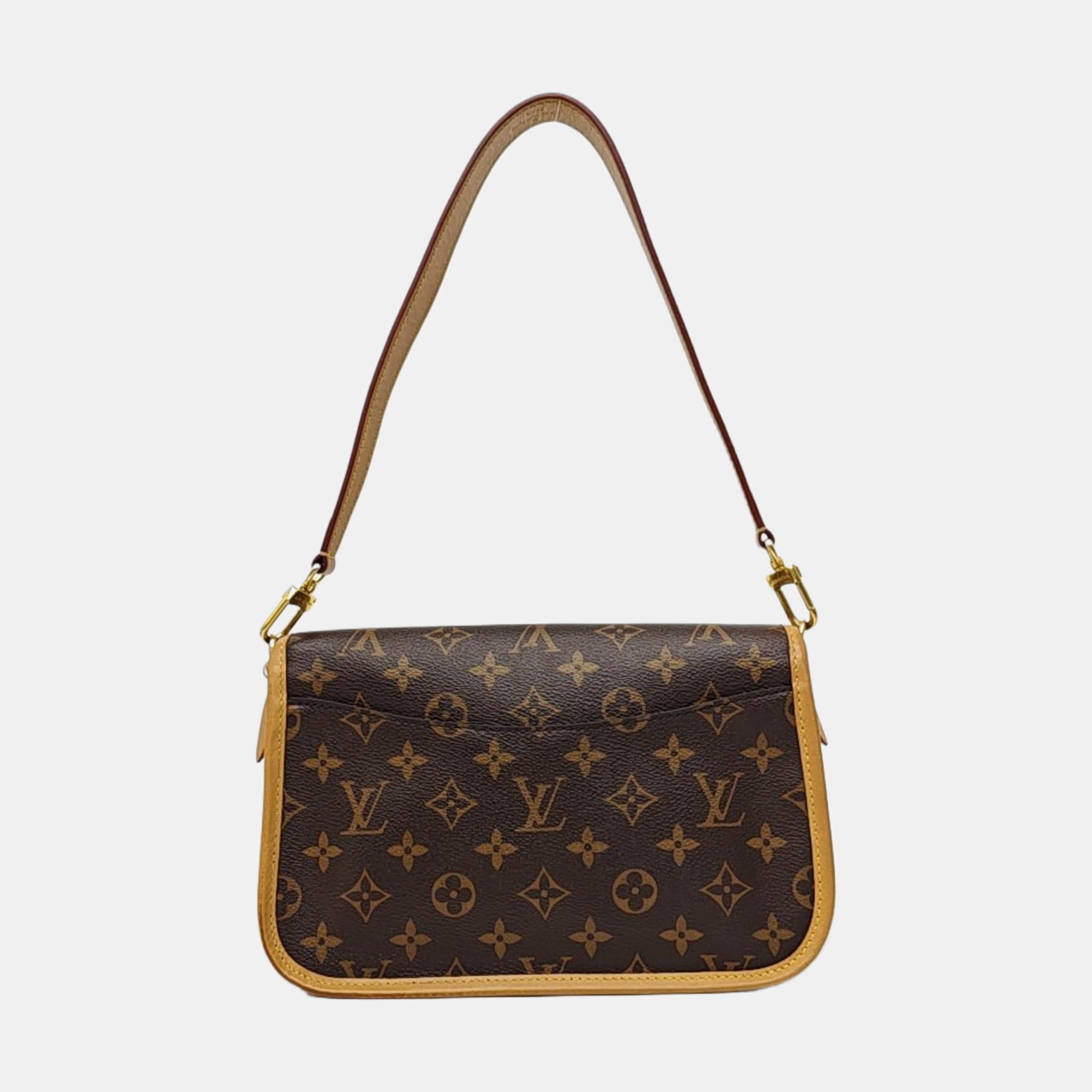 DIANE Monogram Coated Canvas Brown