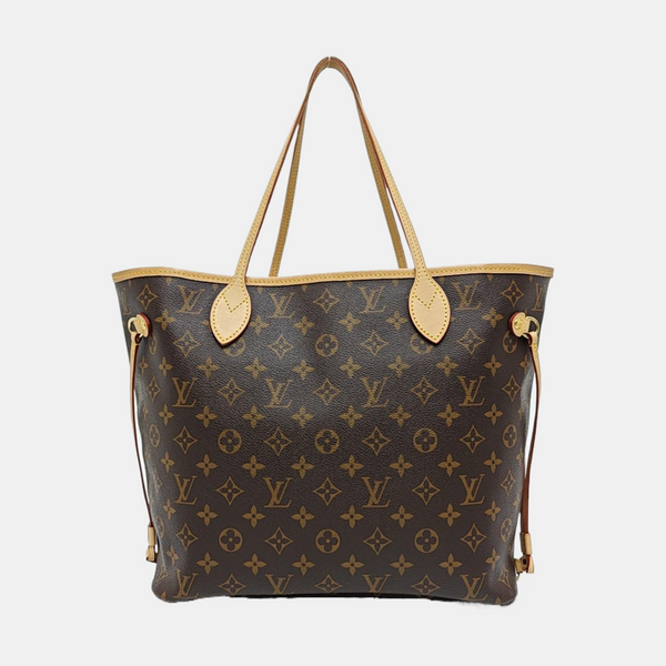 NEVERFULL MM Monogram Coated Canvas Brown