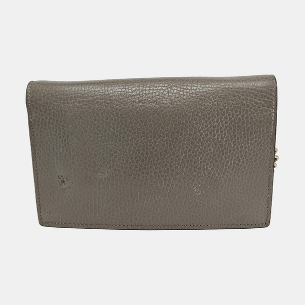 Authenticated pre-owned  Interlocking G Calfskin Grey - Shoulder Bag at Looply