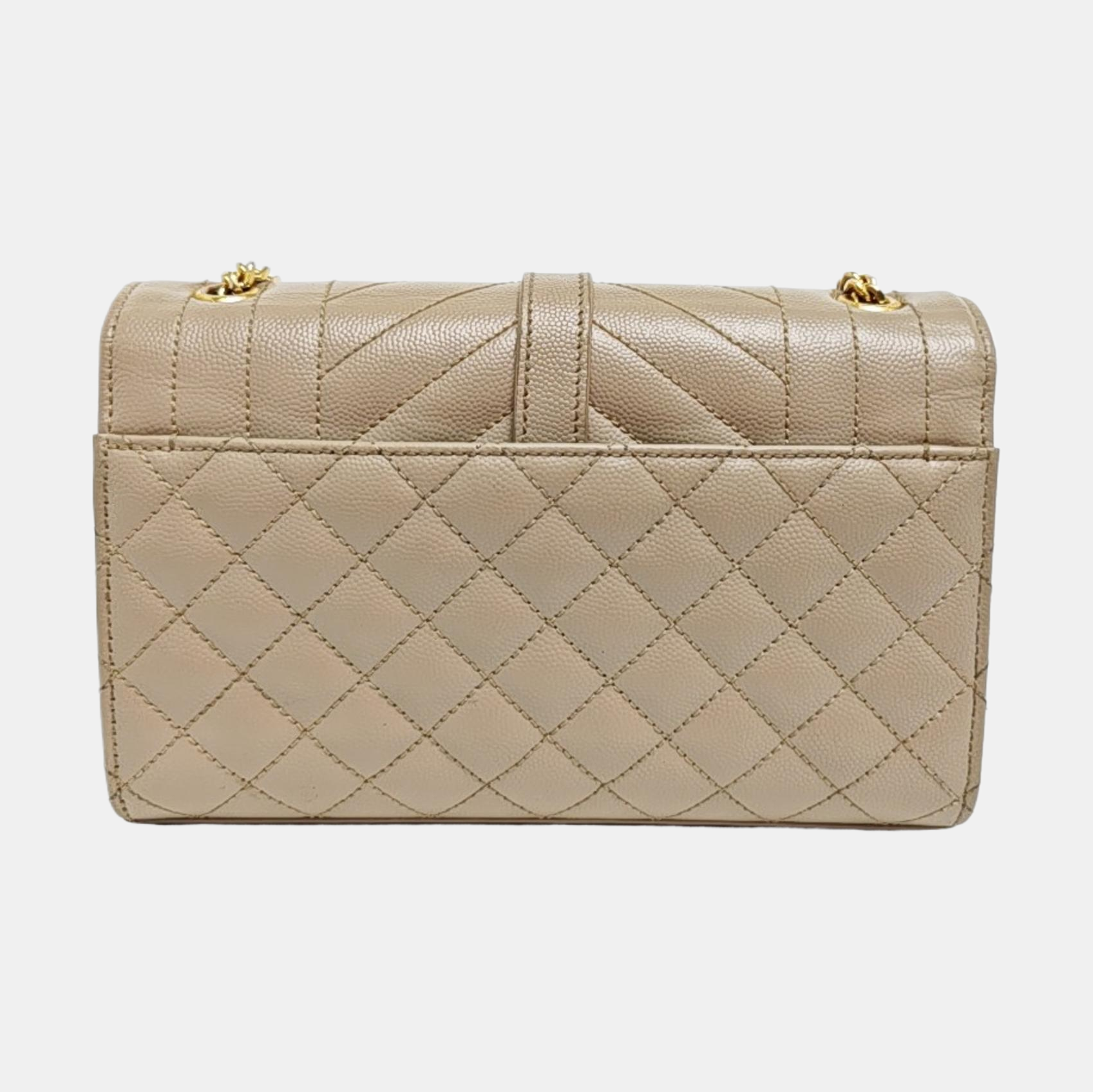 ENVELOPE Medium Quilted Calfskin Beige