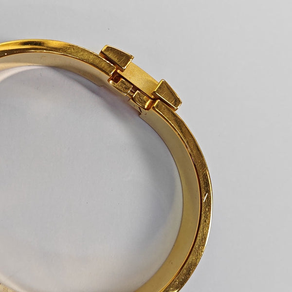 Clic H Metal Gold Bangle