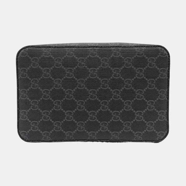 GG Supreme Monogram Coated Canvas Gray