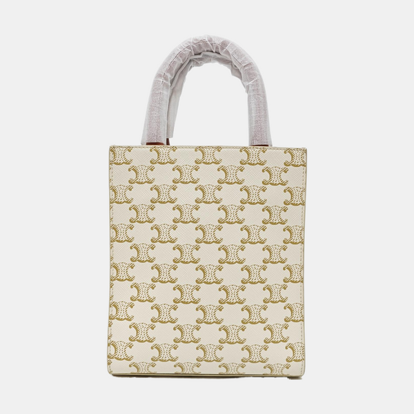 CABAS CELINE Mini Coated Canvas White