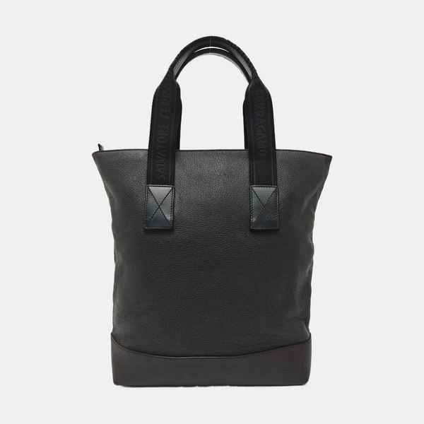 Calfskin Top Handle Bag Brown