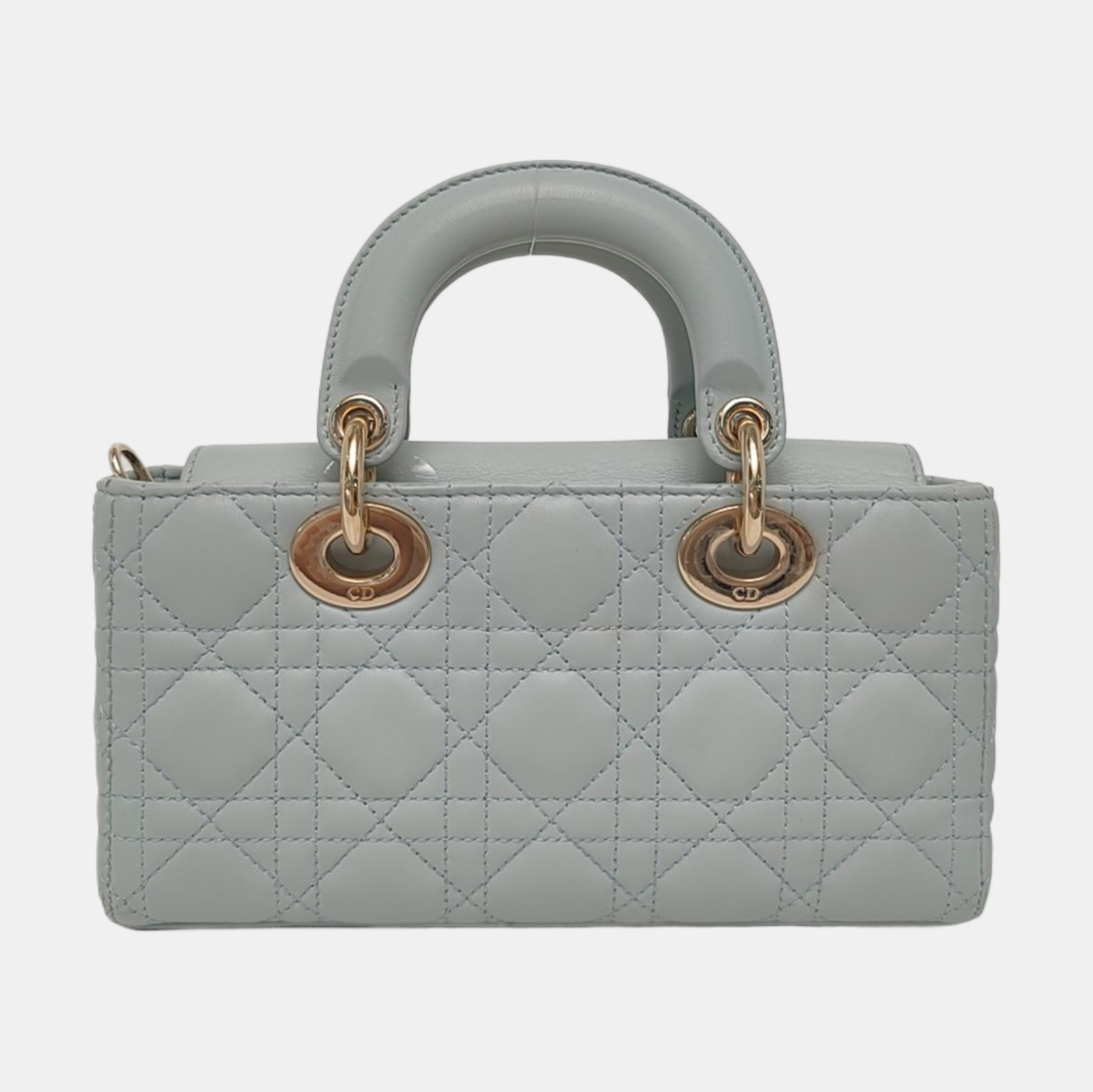Lady D-Joy Small Cannage Lambskin Blue