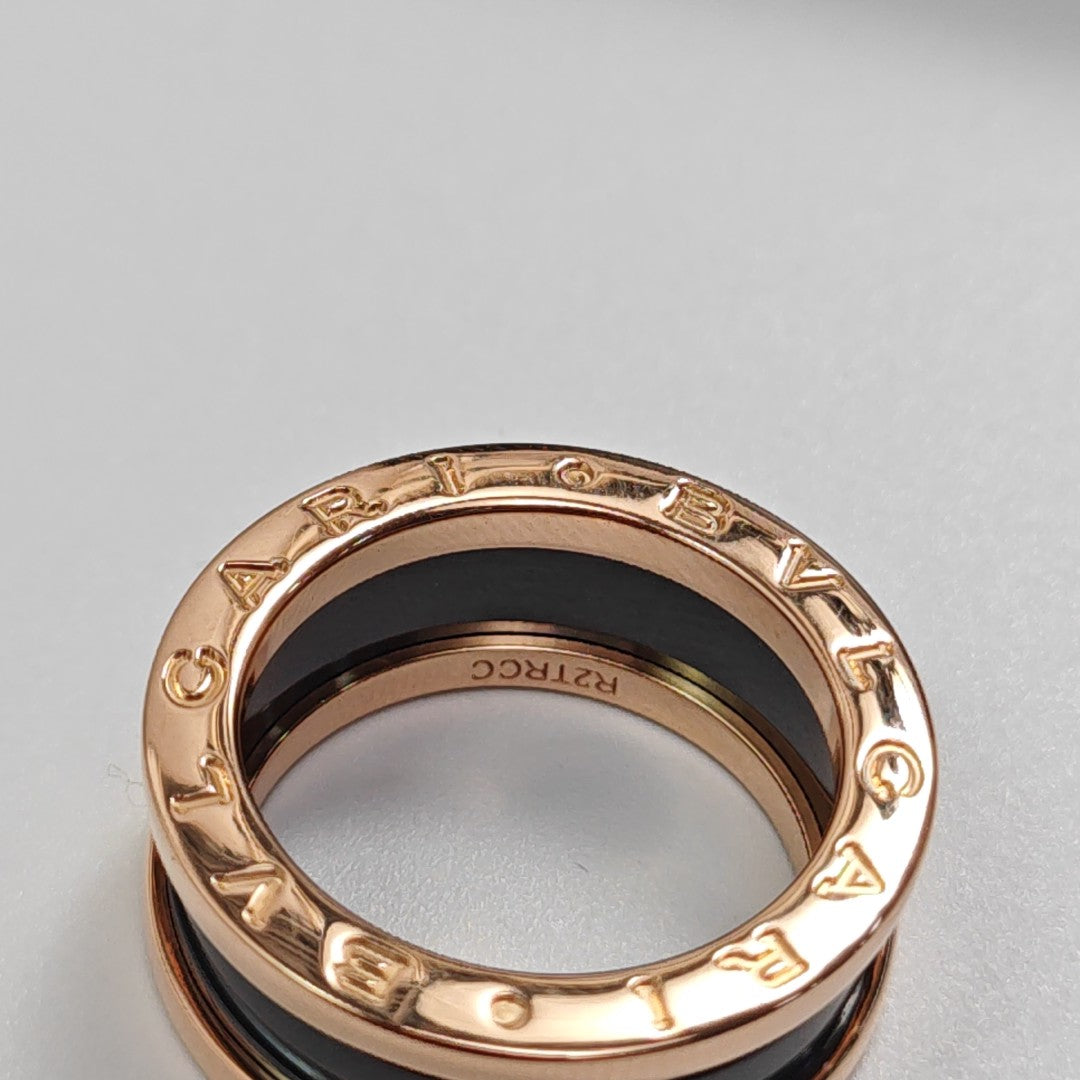 B.ZERO1 18k Rose Gold Ring EU 51