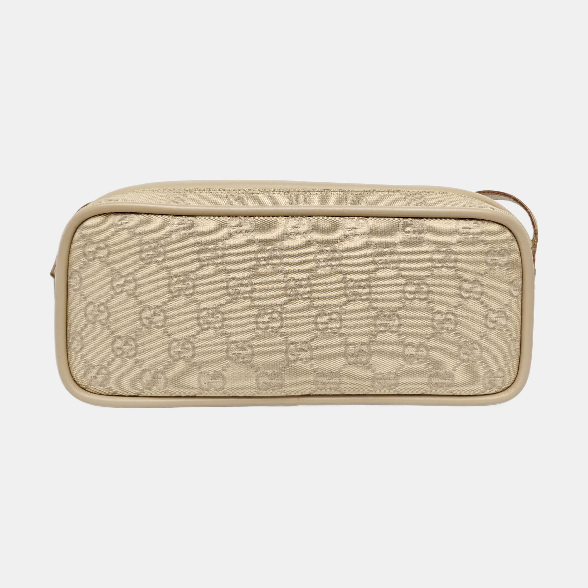 Monogram Canvas Shoulder Bag Beige