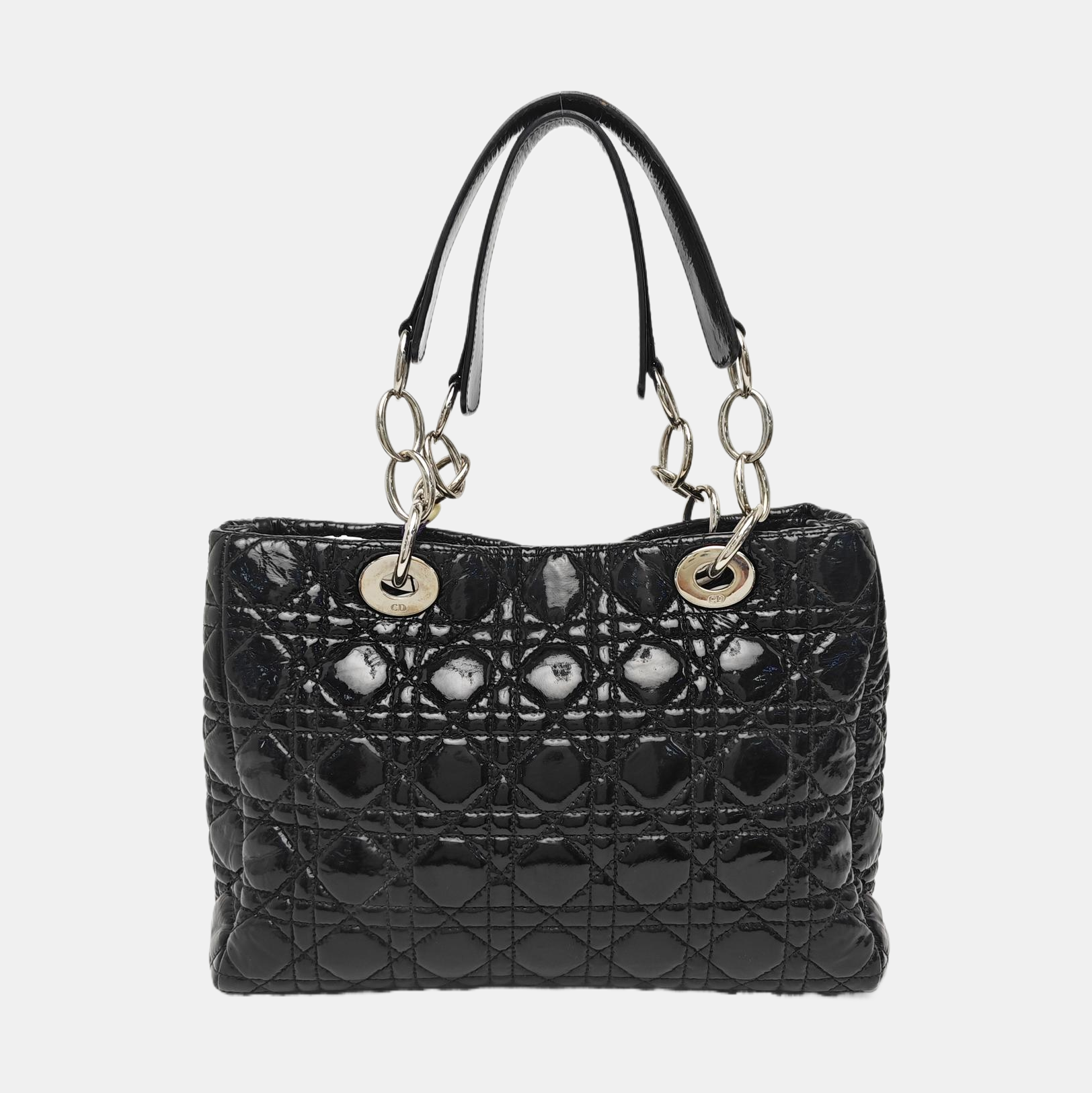 Dior Soft Cannage Patent Leather Black