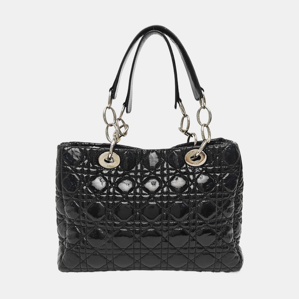 Dior Soft Cannage Patent Leather Black