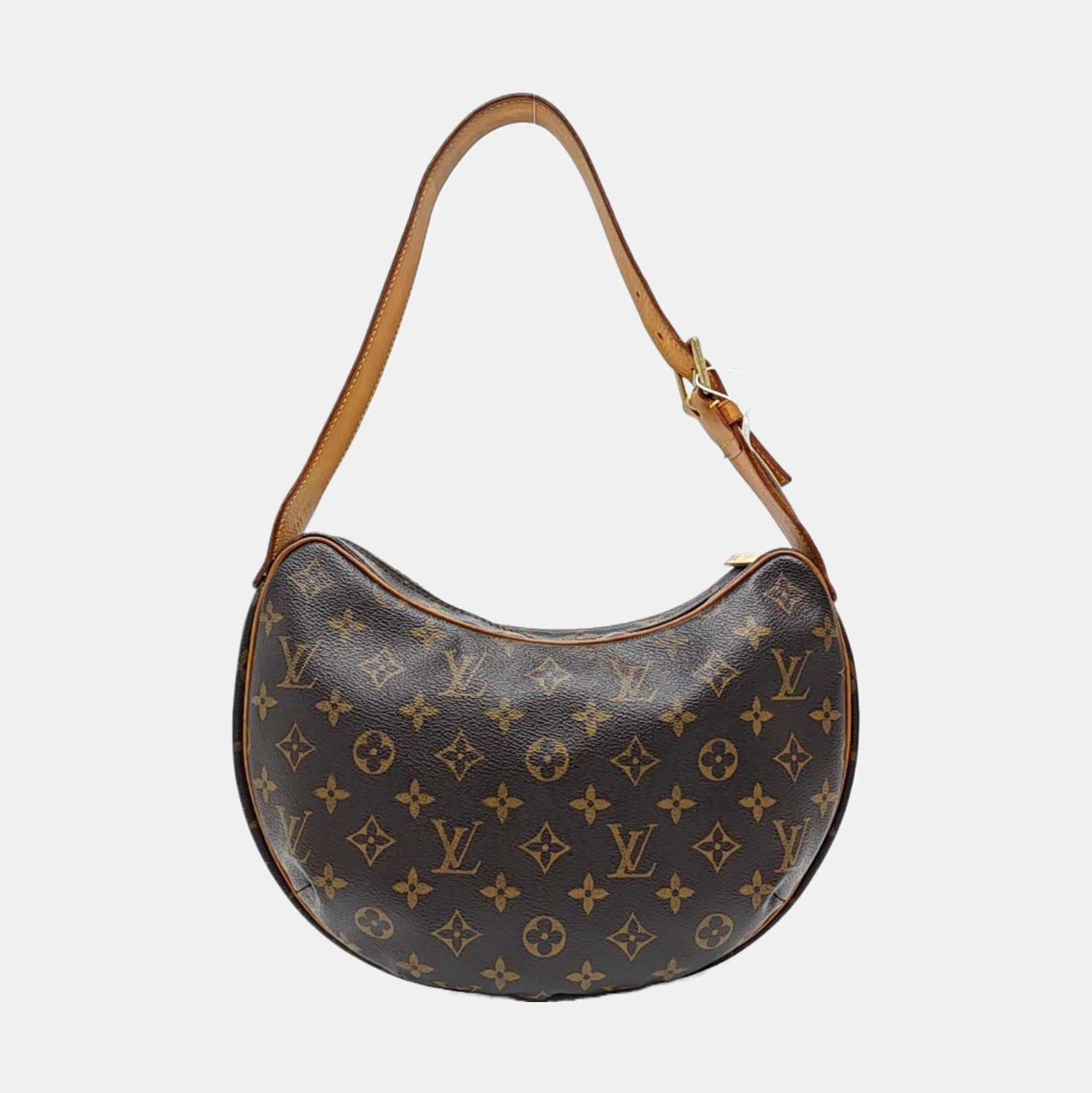 CROISSANT MM Monogram Coated Canvas Brown