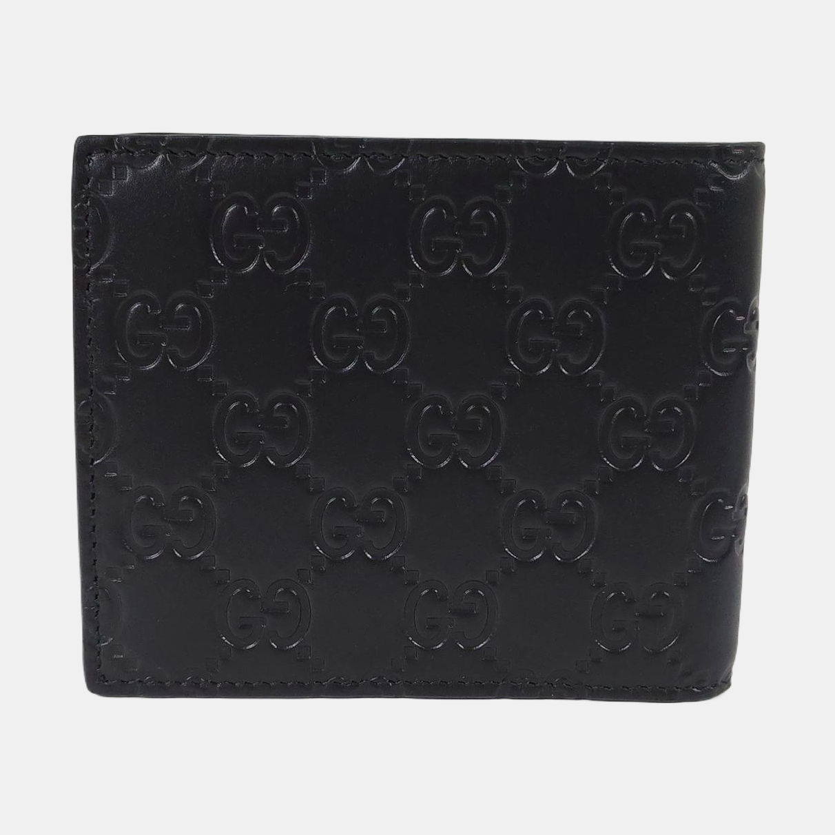 Signature Monogram Calfskin Black Wallet