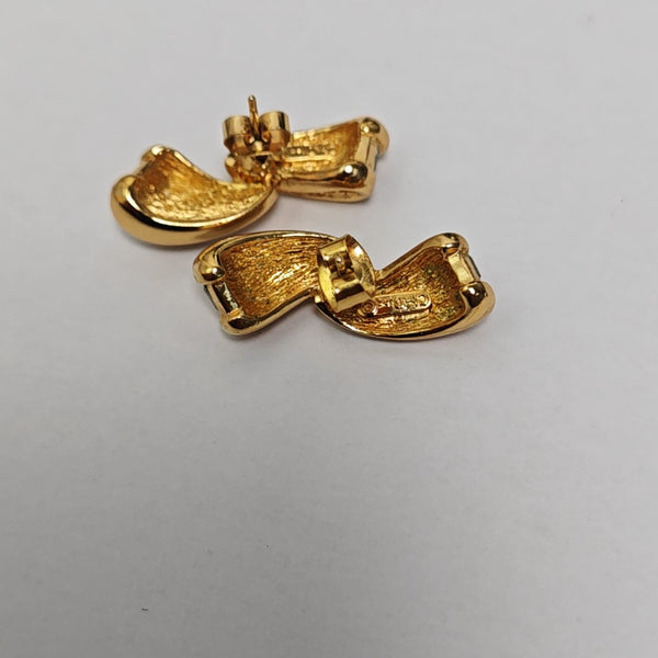 Metal Gold Stud Earrings