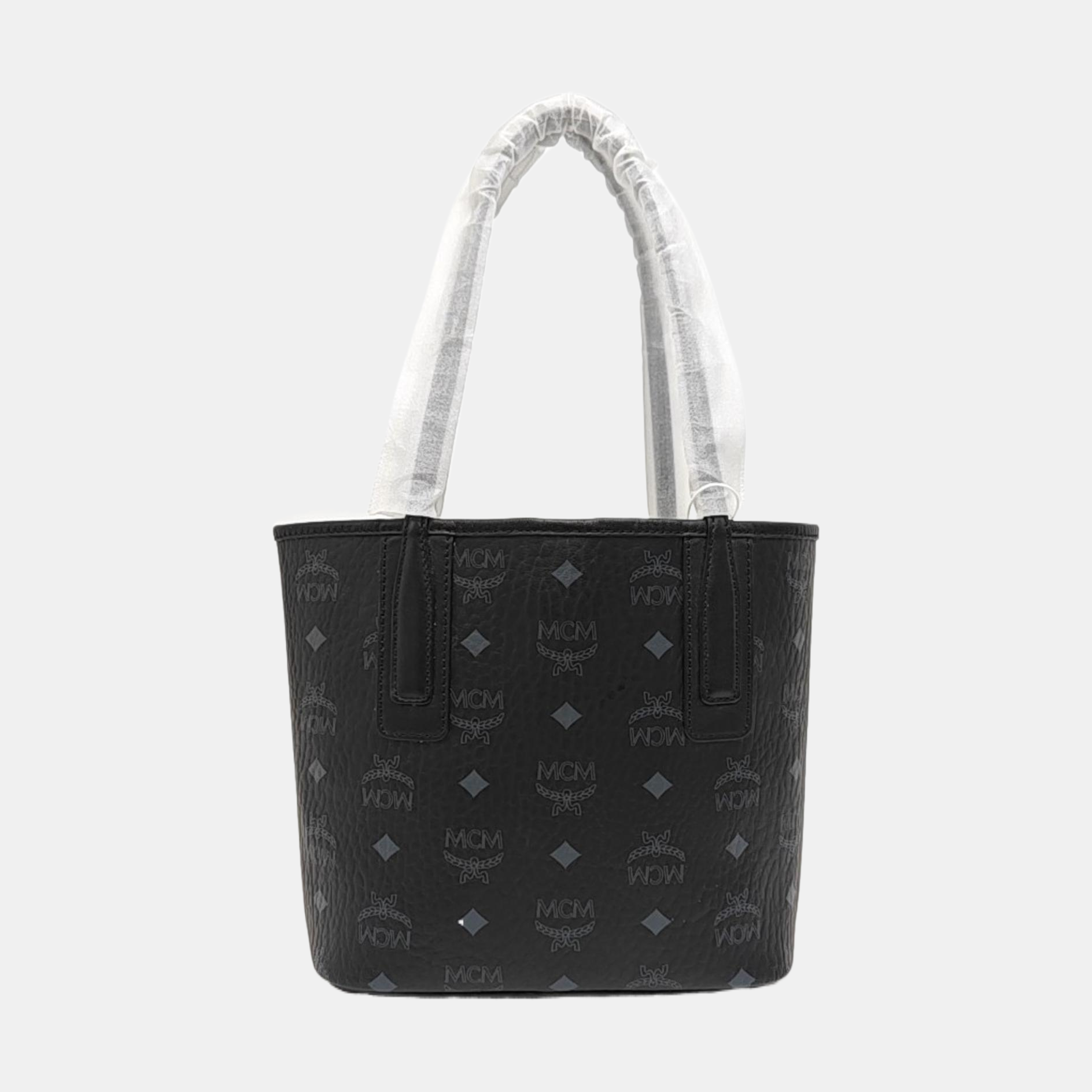 LIZ Monogram Coated Canvas Black