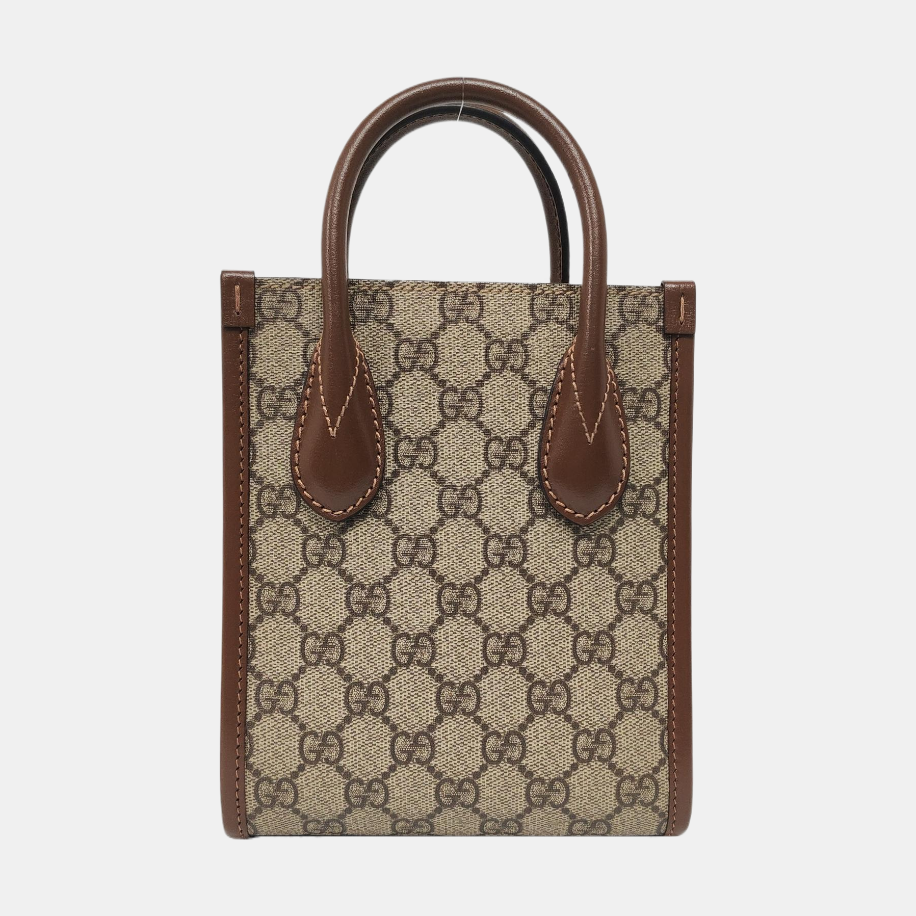 Retro Mini Monogram Coated Canvas Beige
