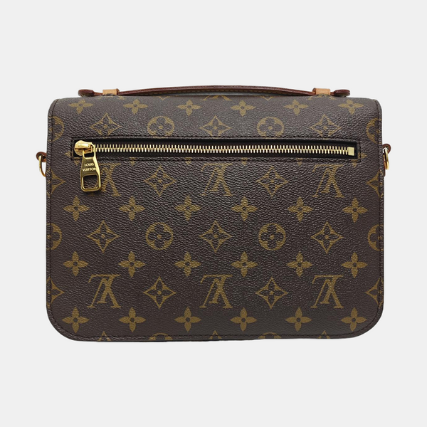 MÉTIS MM Monogram Coated Canvas Brown