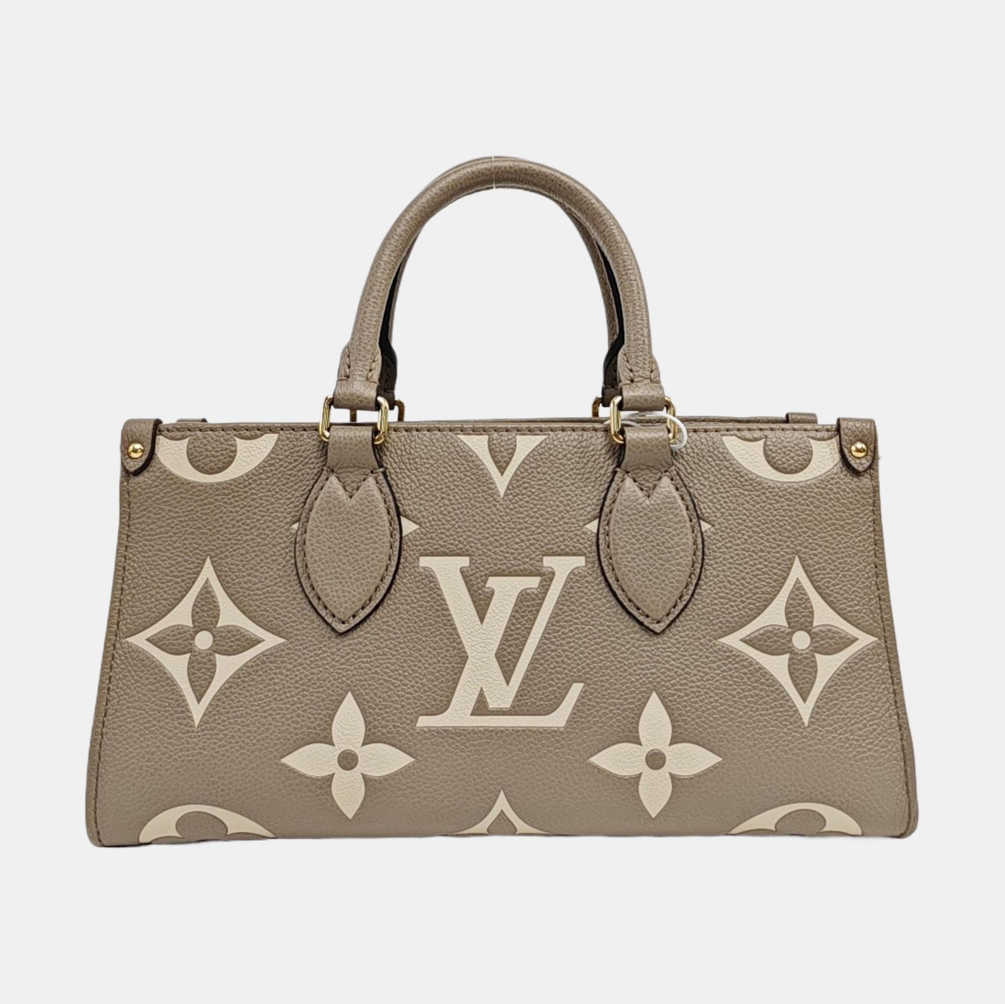 ONTHEGO EAST WEST PM Monogram Calfskin Gray