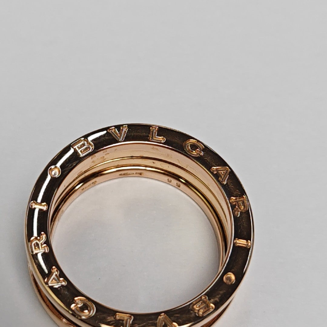 B.ZERO1 18k Rose Gold Ring EU 55