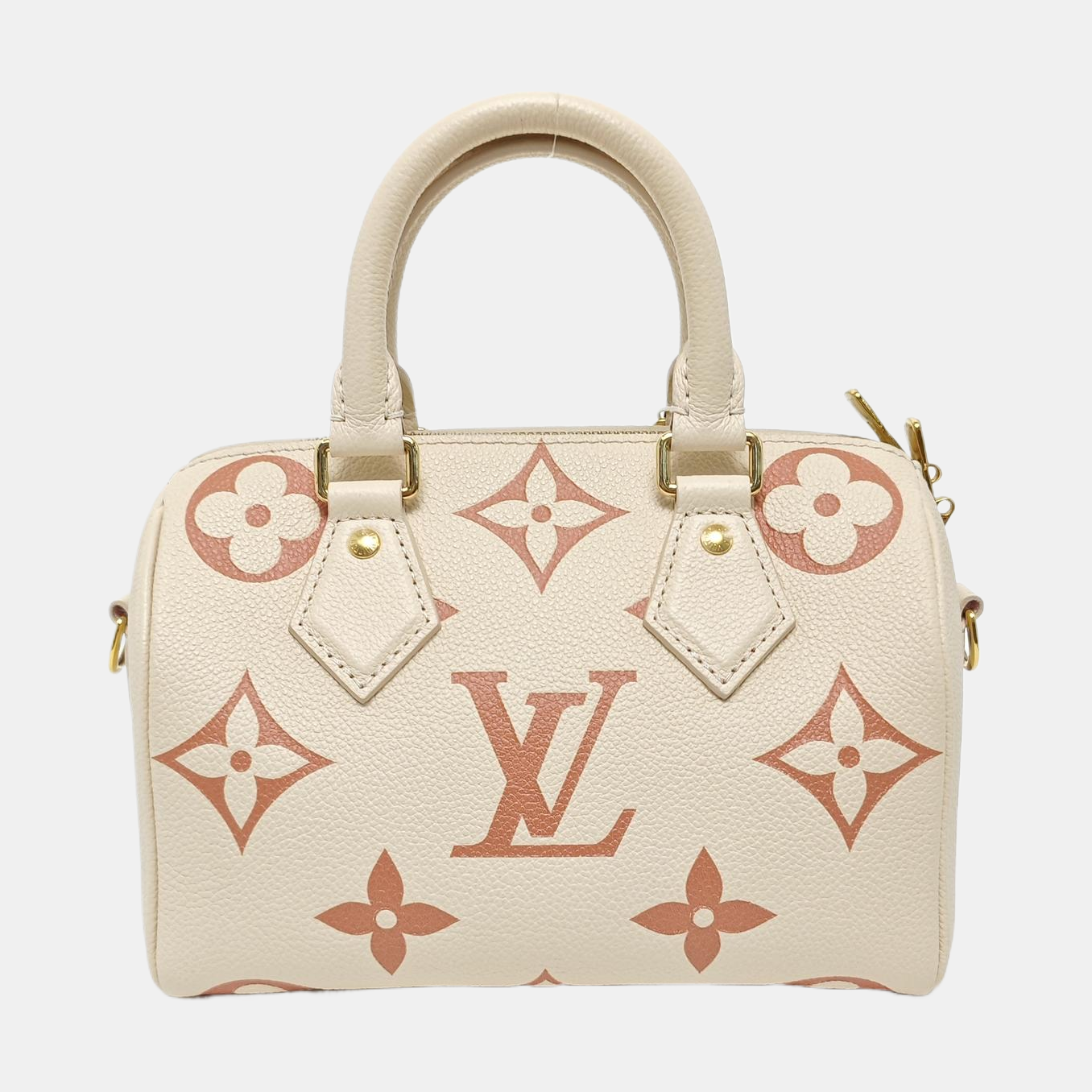 SPEEDY 20 Monogram Calfskin Beige
